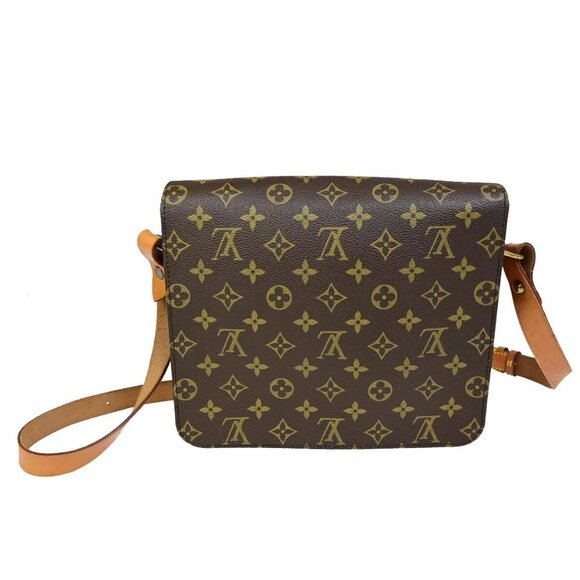 LOUIS VUITTON Cartouchiere GM Shoulder Bag Monogram Leather Brown - Picture 15 of 16